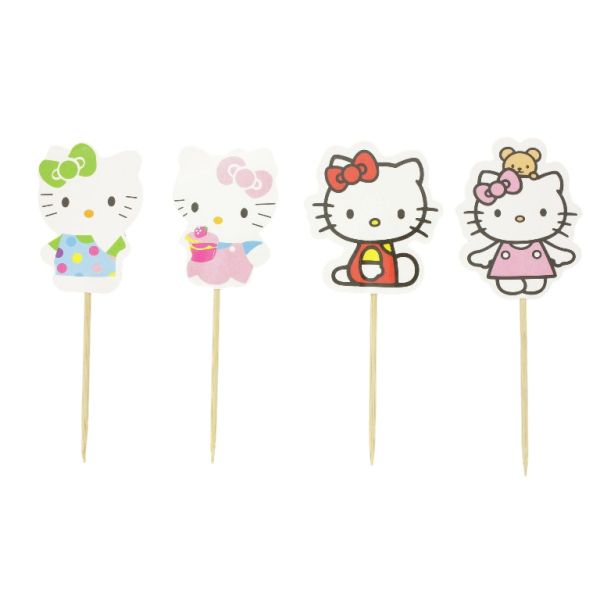 MATERIALS FOR CRAFT AND DECORATION - TOPPER FROM CARTON - KITTY MIX 01 - MIX - PACKAGE (6x24pcs.)