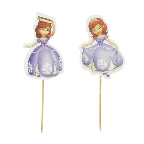 MATERIALS FOR CRAFT AND DECORATION - TOPPER FROM CARTON - GIRL MIX 01 - 4x10.5cm PURPLE AND BEIGE - 24pcs.