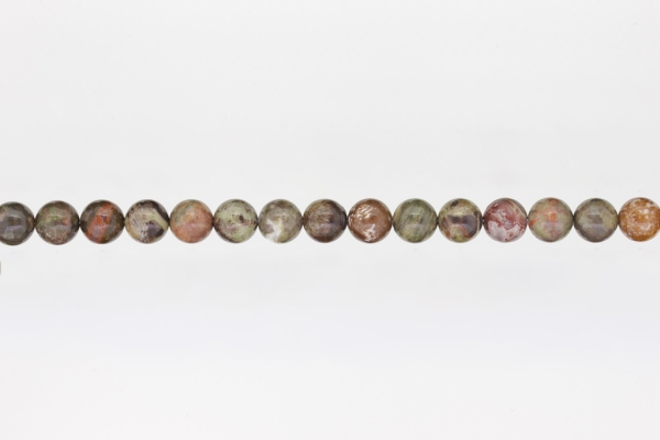 NATURAL STONE BEADS - AGATE COLORED - 8mm - STRING (48pcs.) Hole-1.6mm