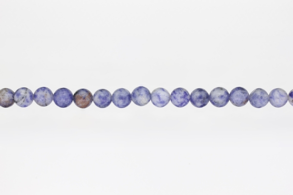 NATURAL STONE BEADS - SODALITE - 8mm - STRING (48pcs.) Hole-1.6mm