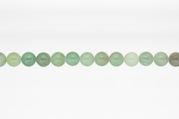 NATURAL STONE BEADS - AVENTURINE GREEN - 10mm - STRING (38pcs.) Hole-1.8mm