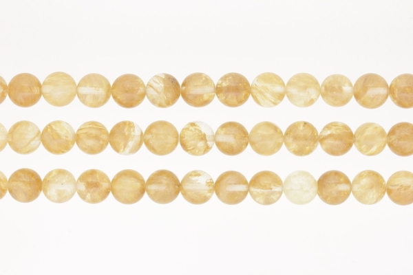 NATURAL STONE BEADS - VENUS' HAIR - 10mm - PACKAGE (3x38pcs.) Hole-1.8mm