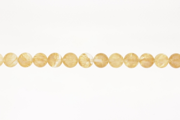 NATURAL STONE BEADS - VENUS' HAIR - 10mm - STRING (38pcs.) Hole-1.8mm