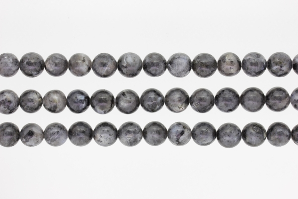 NATURAL STONE BEADS - LABRADORITE - 10mm - PACKAGE (3x38pcs.) Hole-1.8mm