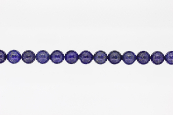 NATURAL STONE BEADS - LAZURITE BLUE - 10mm - STRING (38pcs.) Hole-1.8mm