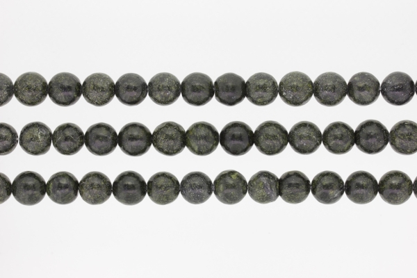 NATURAL STONE BEADS - RUSSIAN SERPENTINE - 10mm - PACKAGE (3x38pcs.) Hole-1.8mm