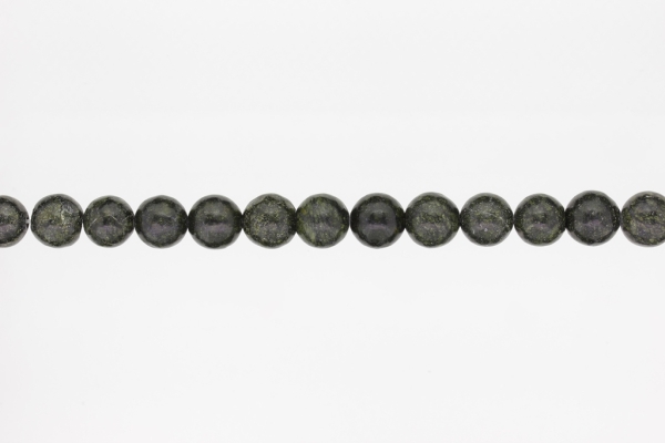 NATURAL STONE BEADS - RUSSIAN SERPENTINE - 10mm - STRING (38pcs.) Hole-1.8mm