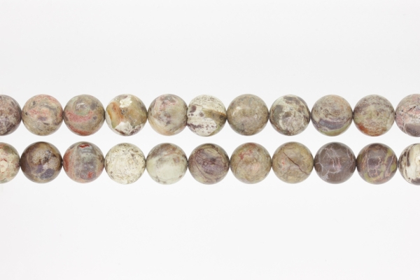 NATURAL STONE BEADS - AGATE COLORED - 12mm - PACKAGE (2x32pcs.) Hole-2.0mm