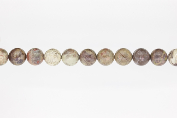 NATURAL STONE BEADS - AGATE COLORED - 12mm - STRING (32pcs.) Hole-2.0mm