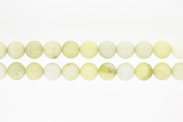 NATURAL STONE BEADS - JADE - 12mm - PACKAGE (2x32pcs.) Hole-2.0mm