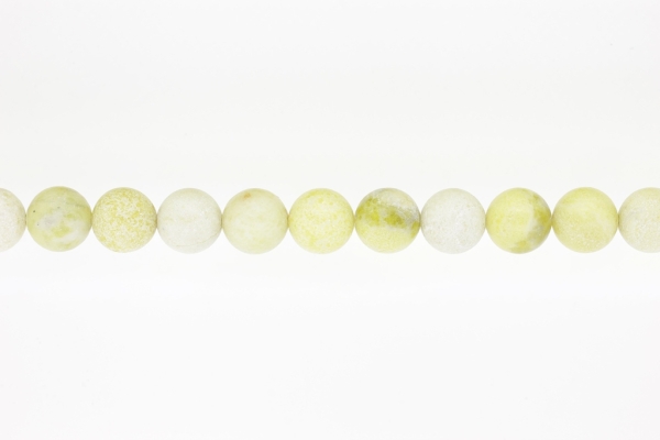 NATURAL STONE BEADS - JADE - 12mm - STRING (32pcs.) Hole-2.0mm