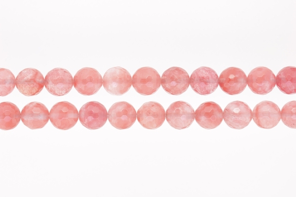 NATURAL STONE BEADS - QUARTZ WATERMELON FACETED - 12mm - PACKAGE (2x32pcs.) Hole-2.0mm