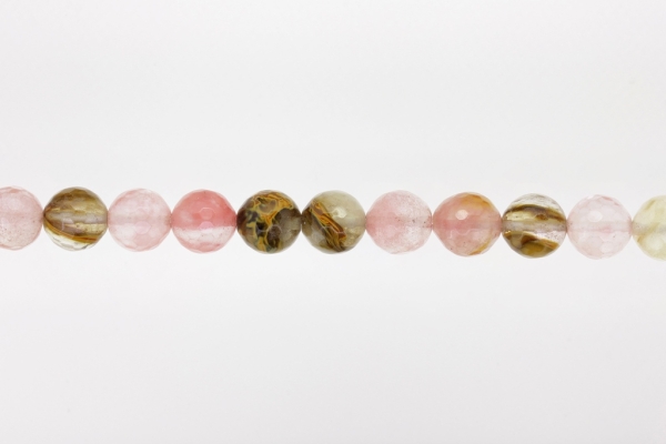 NATURAL STONE BEADS - TOURMALINE FACETED - 12mm - STRING (32pcs.) Hole-2.0mm