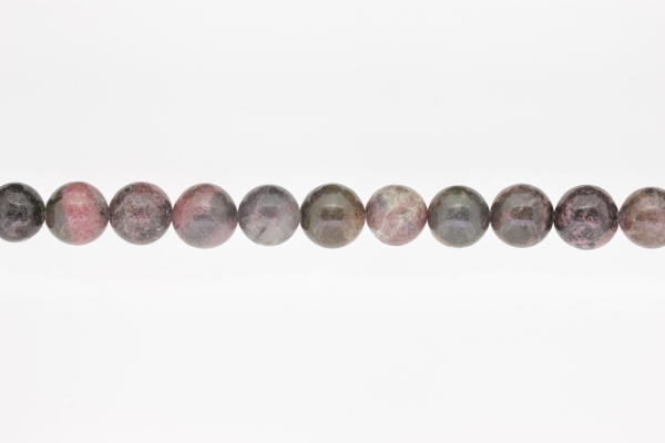 NATURAL STONE BEADS - JASPER PINK - 12mm - STRING (32pcs.) Hole-2.0mm