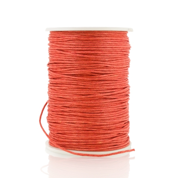 COTTON THREAD 1.5mm - CORAL ORANGE 014 - 100yards(91m)