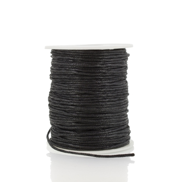 COTTON THREAD 1.5mm - BLACK 332 - 70meters