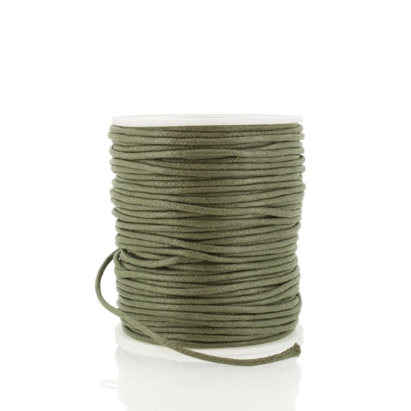 COTTON THREAD 2.0mm - GREEN MILITARY (DARK) 000 - 50yards