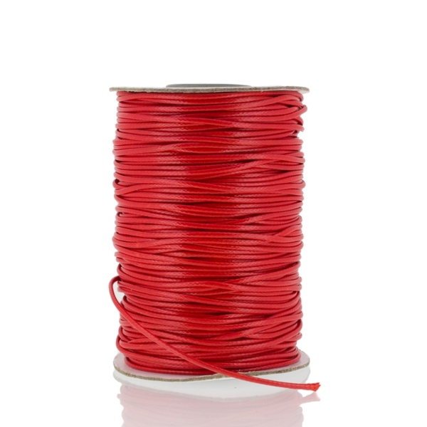 POLYESTER THREAD - 1.5mm RED (LIGHT) 105 - PACKAGE 2x75meters