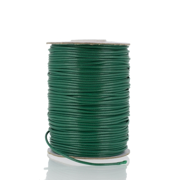 POLYESTER THREAD - 1.5mm GREEN GRASSY 120 - PACKAGE 2x75meters