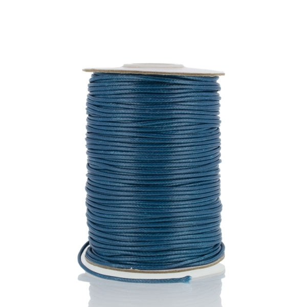 POLYESTER THREAD - 1.5mm BLUE PETROLEUM 136 - PACKAGE 2x75meters