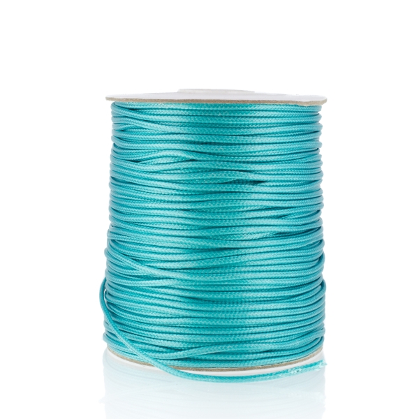 POLYESTER THREAD - 2.0mm TURQUOISE 129 - PACKAGE 2x75meters