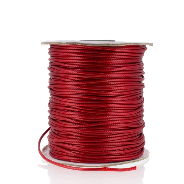 POLYESTER THREAD - 2.0mm RED (DARK) 133 - PACKAGE 2x75meters