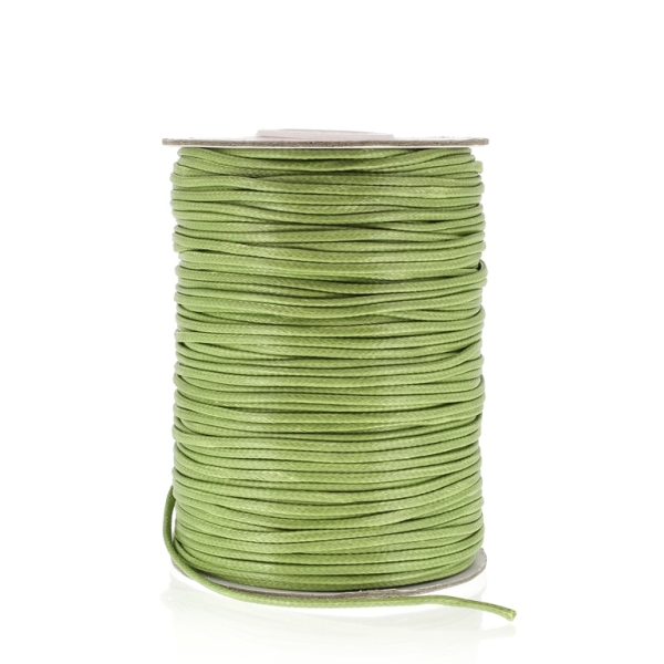 POLYESTER THREAD - 1.5mm GREEN MILITARY (LIGHT) 124 - PACKAGE 2x75meters