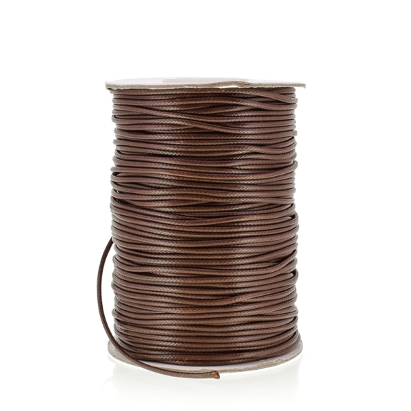 POLYESTER THREAD - 1.5mm BROWN (DARK) 112 - PACKAGE 2x75meters