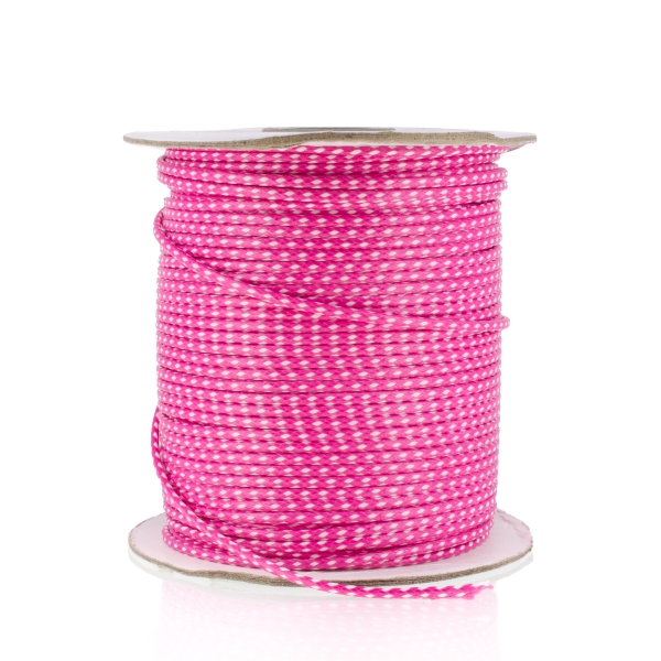 POLYESTER THREAD MULTICOLORED - 2.0mm WHITE 122 PINK 103 - 2х100yards