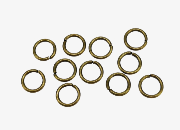 METAL ELEMENTS - JUMP RINGS - 0.9x6mm ANTIQUE BRONZE - NICKEL FREE - PACKAGE 500g (5800pcs.)