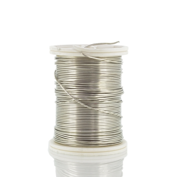 METAL ELEMENTS - COPPER WIRE - 0.8mm SILVER 03 - 6x8.5meters
